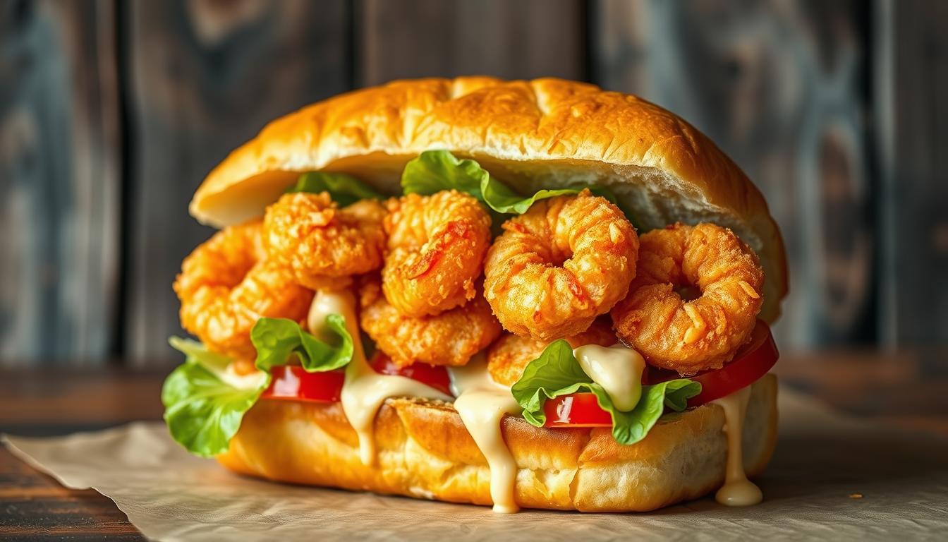 Shrimp sandwich Po’ Boy