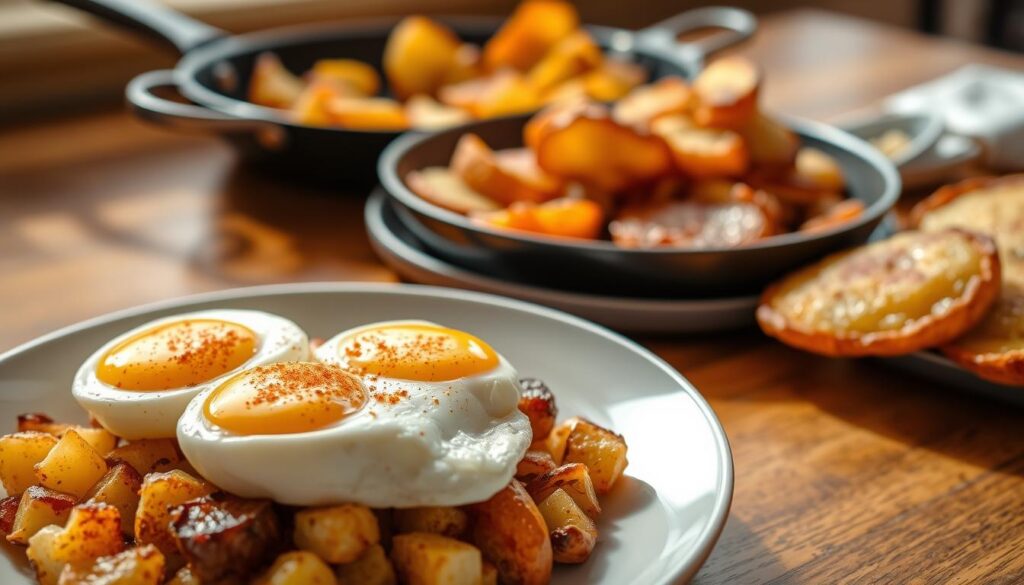 breakfast egg and potato dishes