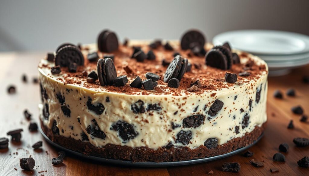 cookies and cream cheesecake