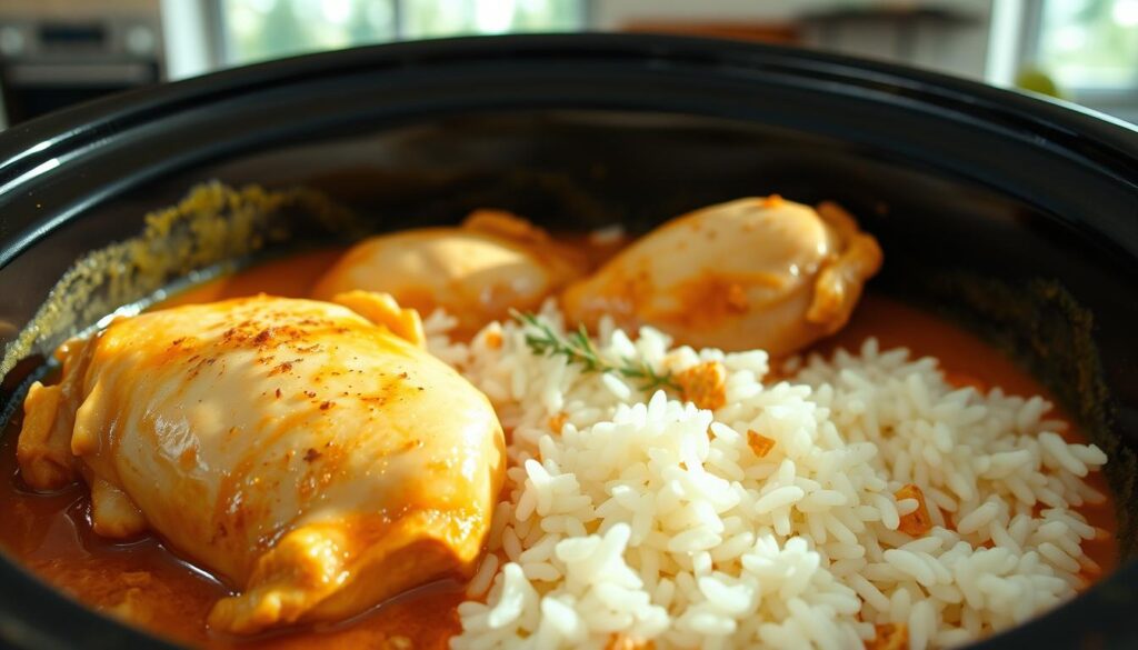 crock pot chicken and rice