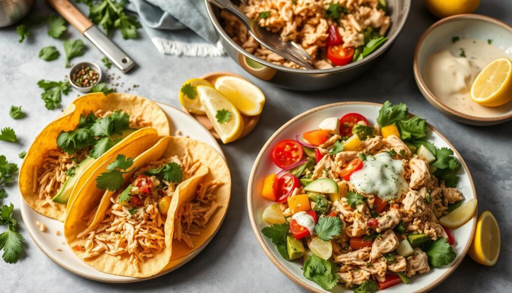 dairy free shredded chicken recipes