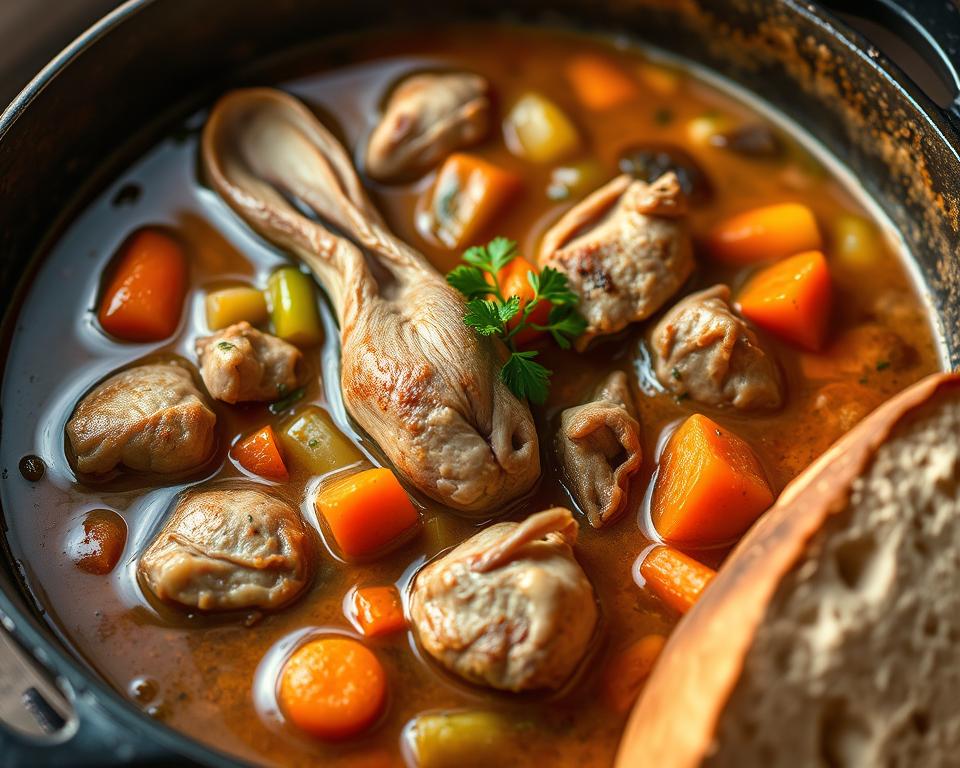 delicious rabbit stew