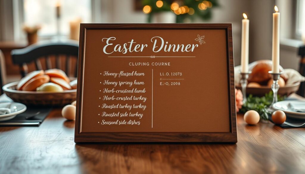 easter dinner menu