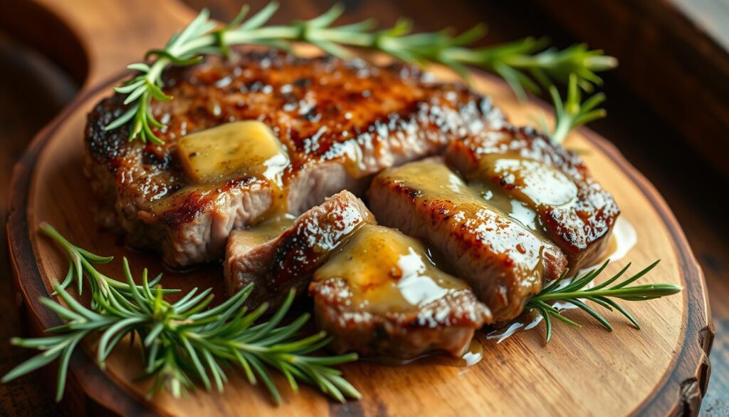 garlic butter steak appetizer