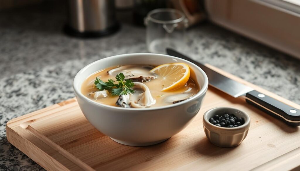 homemade oyster soup