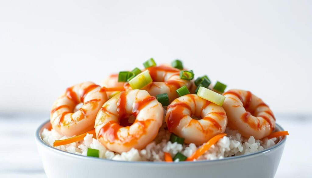 homemade shrimp bowl