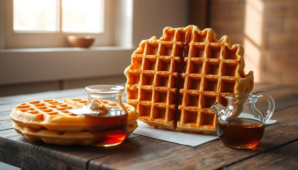 homemade waffle without eggs