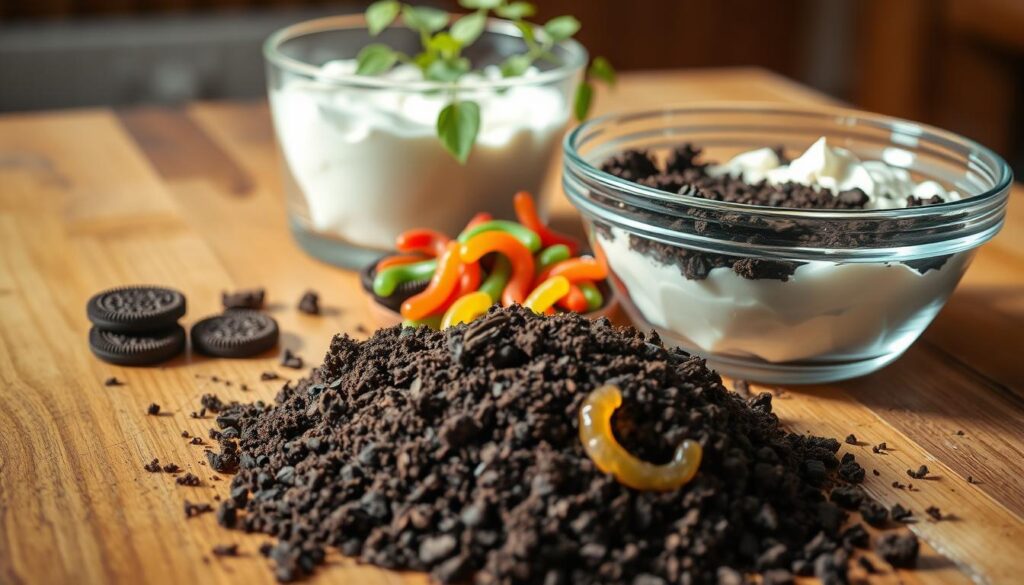 ingredients for Dirt Cake