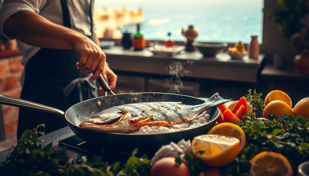 mediterranean fish cooking