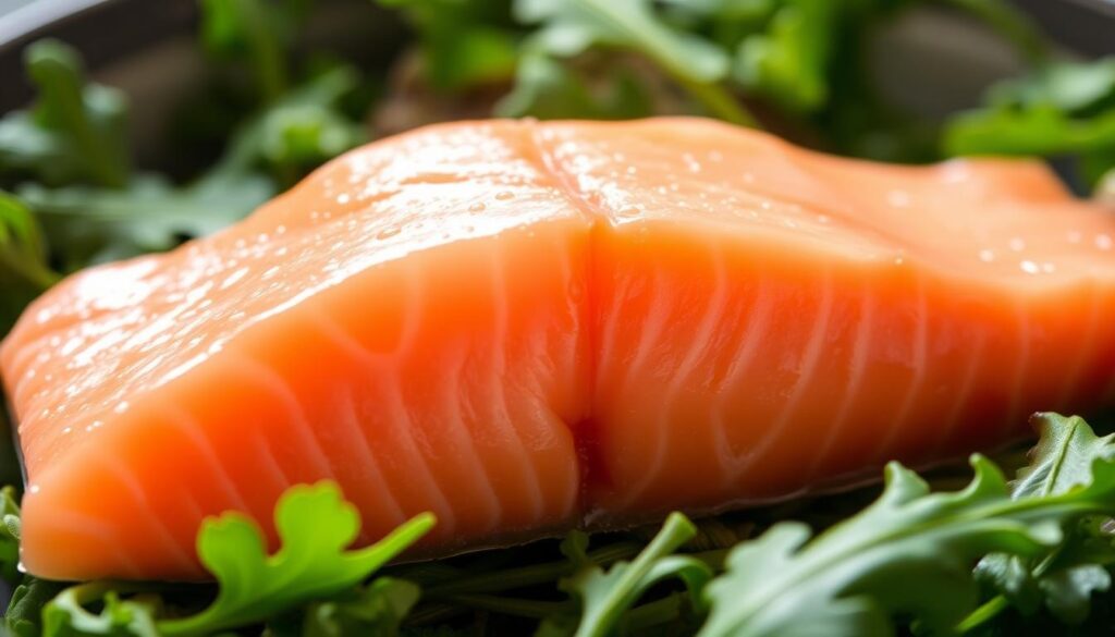 poached salmon