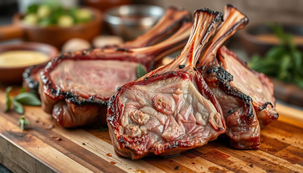 roasted lamb chops