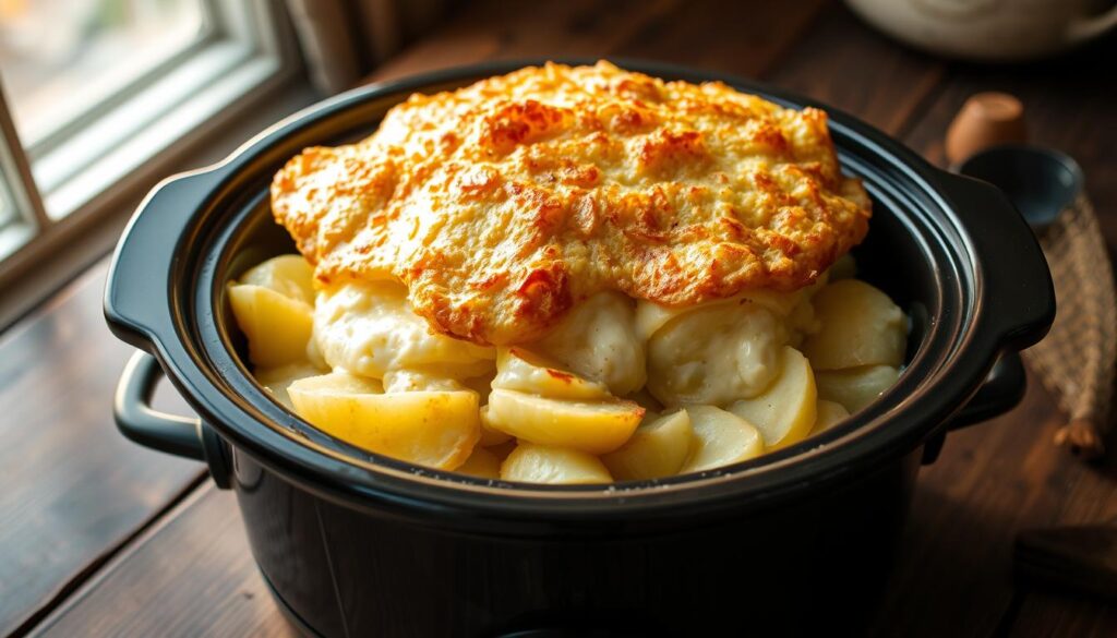 scalloped potatoes in a crock pot