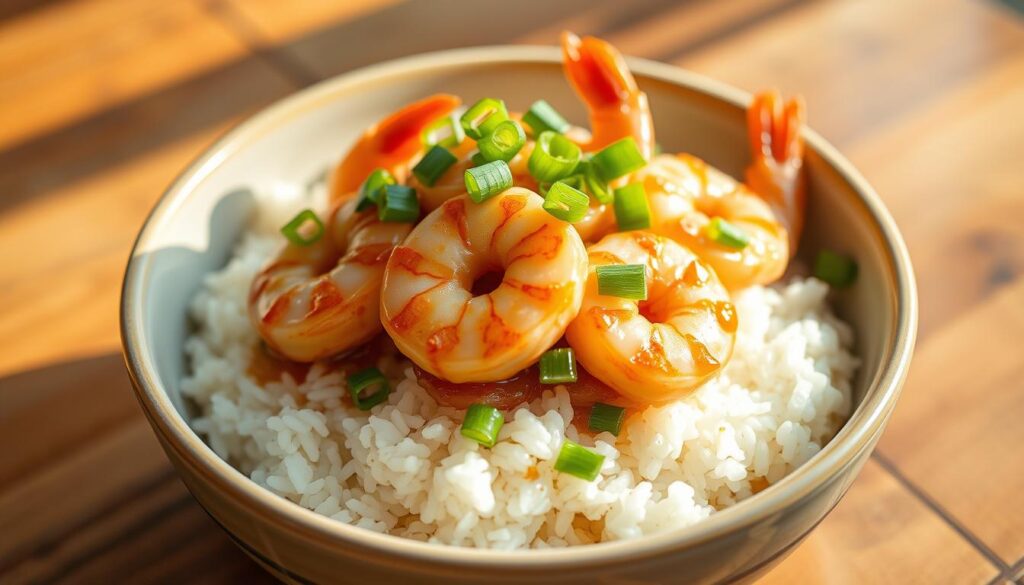 shrimp rice bowl