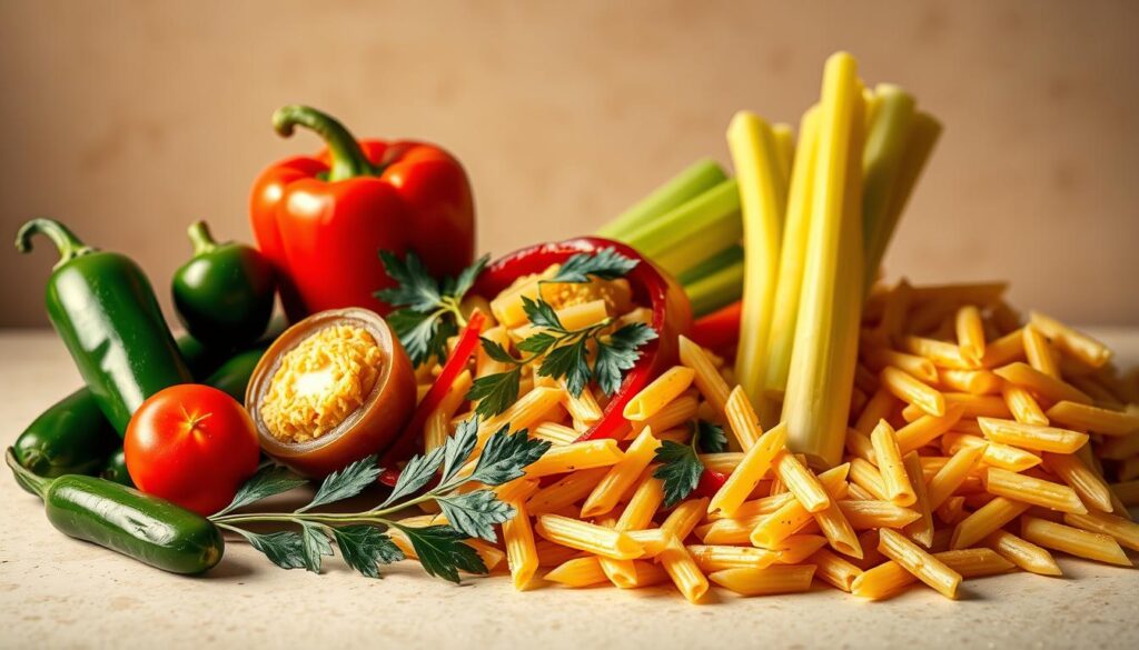 spicy pasta salad ingredients