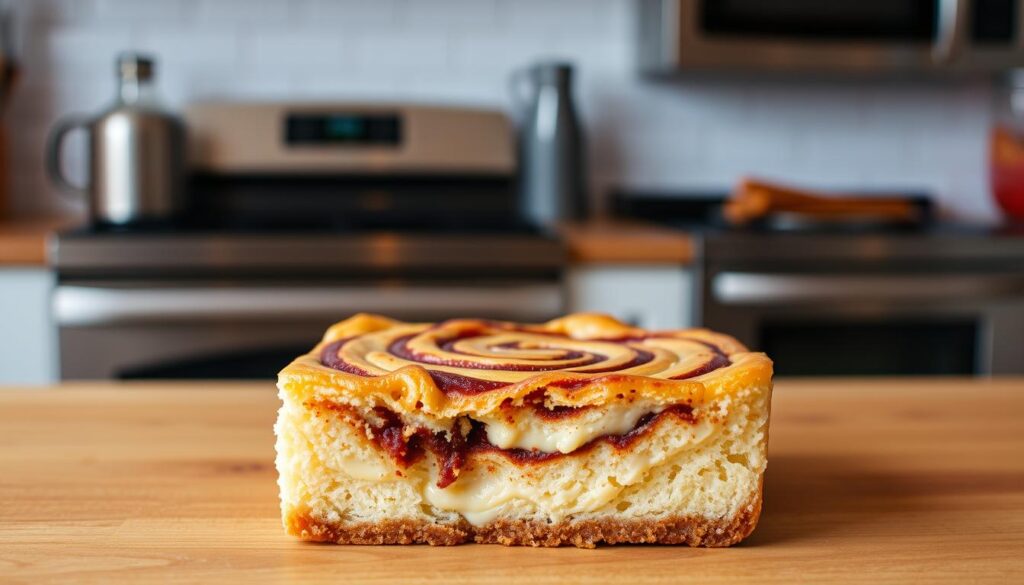 cinnamon bun cheesecake bars