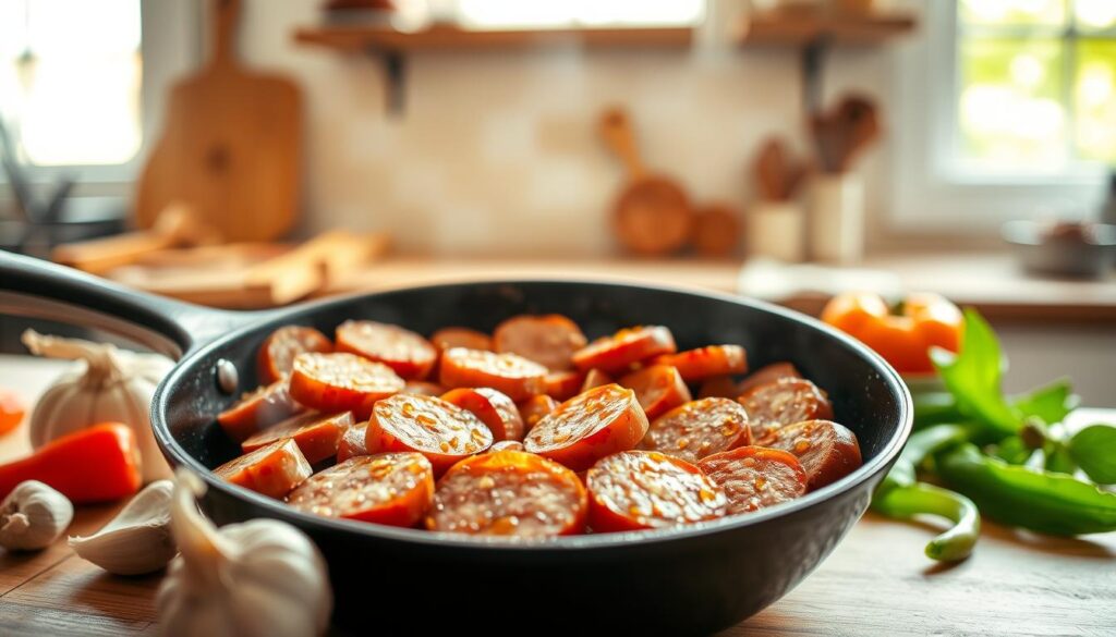 easy kielbasa skillet recipe