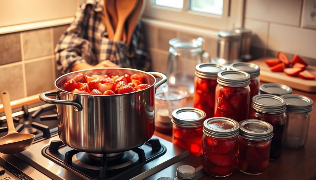 homemade strawberry jam equipment