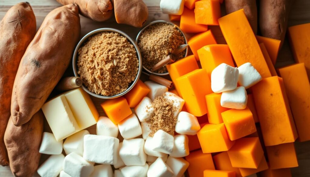 ingredients for candied yams